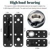 Hidden Door Hinge, 360° Rotating Pivot Hinge, 570lbs Load-Bearing Door