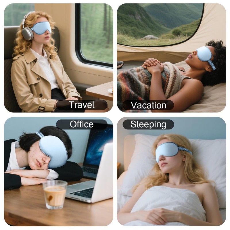 Desmend Sleep Mask Silk Plain Anti-Wrinkle Full Coverage Skin Friendly