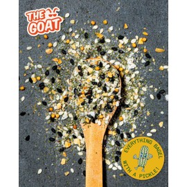 The GOAT Seasonings Pickle Everything But The Bagel Seasoning 180g Jumbo Shaker - Tangy Dill Pickle, Vinegar, Sesame & Poppy Seed Blend for Fries, Eggs & Salads | All Purpose | UK Made