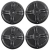 Rockville (4) Rockville RMSTS65B 6.5" 1600w Waterproof Marine Boat Speakers
