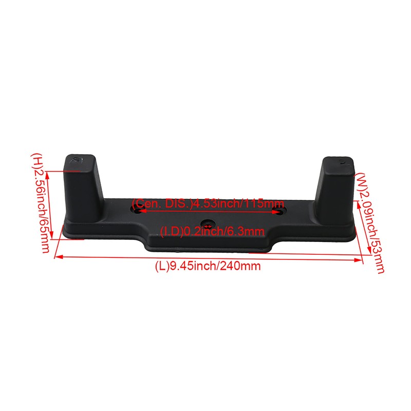 BQLZR Luggage Bottom Stand 9.45inch Suitcase Feet Pad, Sturdy Plastic