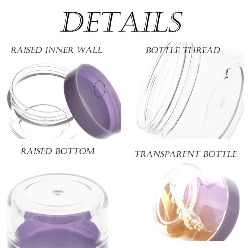 ZEJIA 5 Gram Sample Containers with Lids, Mini Makeup Containers,