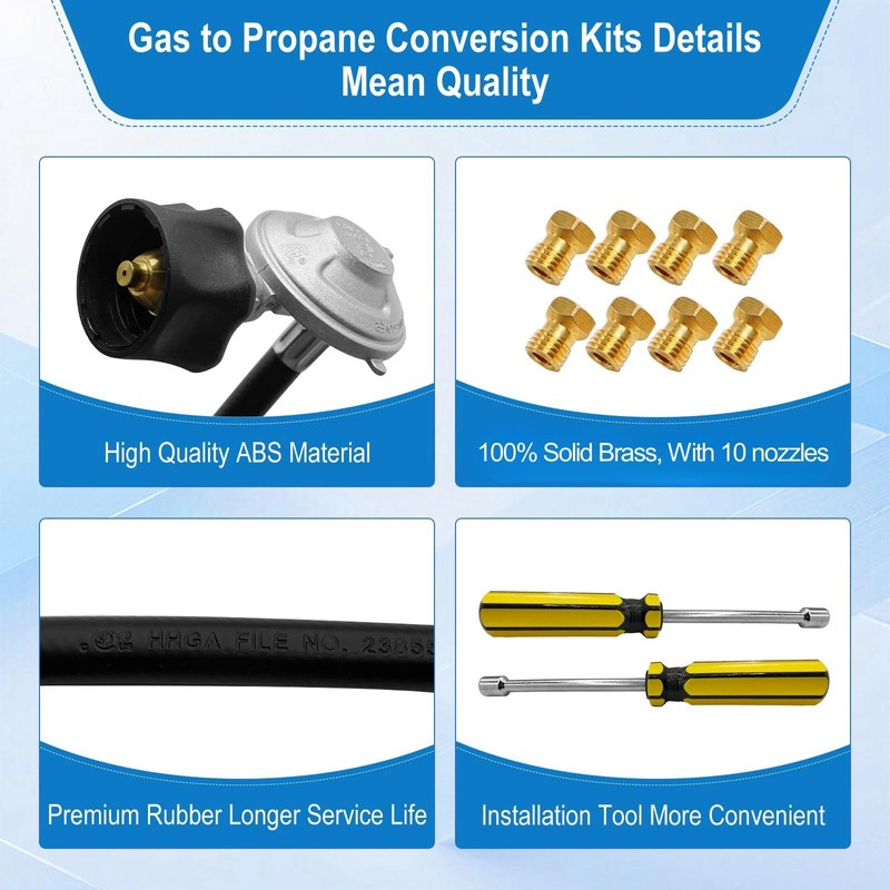 Sekvira Natural Gas to Propane Conversion Kit for Weber Summit