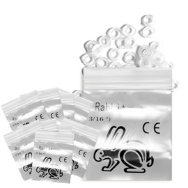 LA MIERE Bandas elásticas para aparato dental intraoral de ortodoncia transparentes sin látex 1000P (Ligeras, 3.5 Oz, 3/16" (4.8mm))
