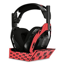 MightySkins Carbon Fiber Skin Compatible With Astro A50 Wireless Headphones + Base Station (Gen 4) - Dead Eyes Pool | Protective, Durable Textured Carbon Fiber Finish | Easy To Apply | Made in the USA