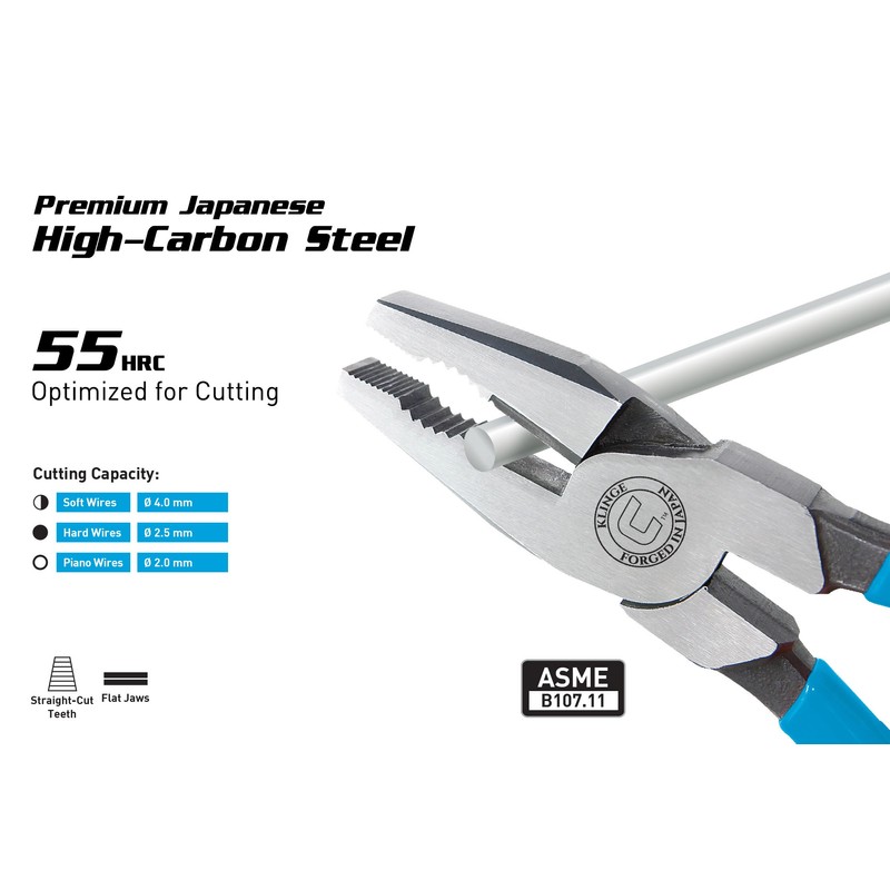 Capri Tools Klinge 8-Inch High Leverage Combination Pliers