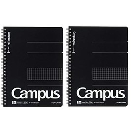 Kokuyo T133S5-D Notebook, Ring Notebook, Adult, Campus, Graph Ruled, A5, 50 Sheets