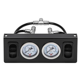 Panel Paddle Valve Switch with Two Air Suspension Pressure Gauge, Air Fittings, Contorl Air Bags in Car Suspension System