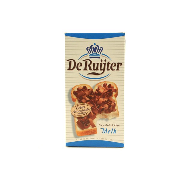 De Ruijter Milk Chocolate Flakes (Chocoladevlokken Melk)- 10.6oz - 300g (pack of 3)