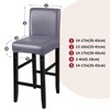 YISUN Waterproof Bar Stool Covers, Set of 2, Stretch PU