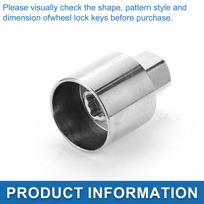 A ABSOPRO Wheel Lock Lugnut Type J Anti-theft Screw Nut