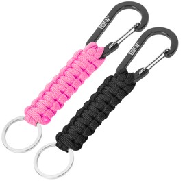 EOTW Keychain/key ring with snap hook, key ring with lock, D ring hook, hanger, survival kits, army, for travel bottle, car key, boys, girls, men, women