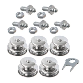 New Marine TENAX Pack of 5 Tops. Large + M5 x 10 mm Threaded Screws + Key