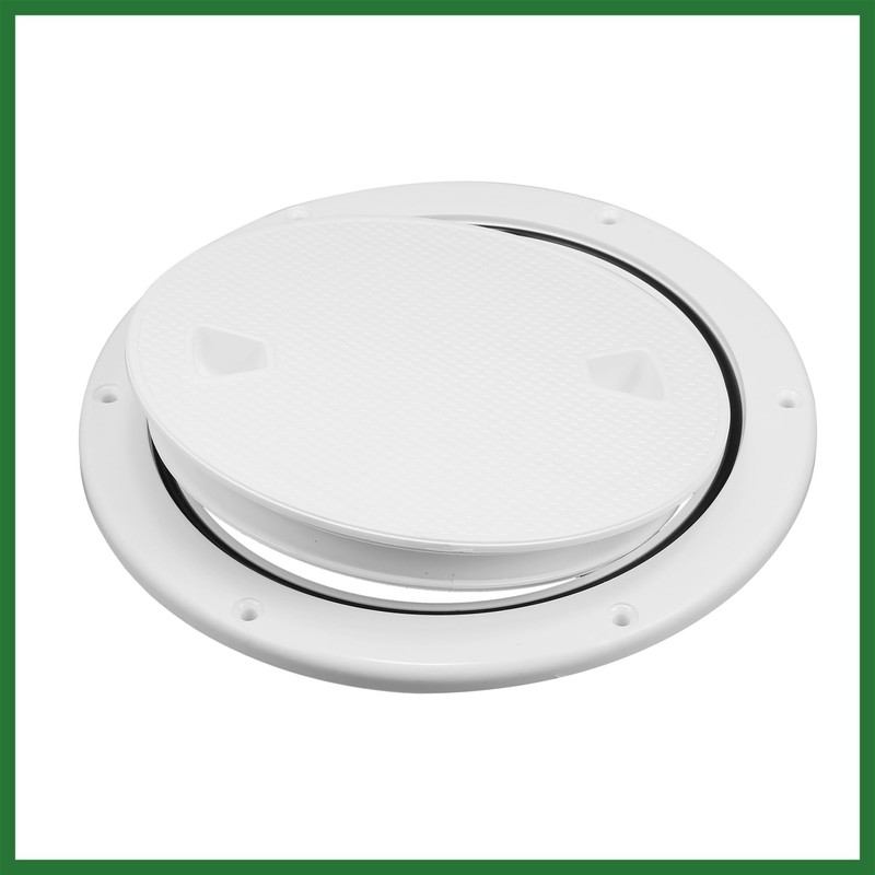 Motoforti 8" Boat White Circular Inspection Hatch Deck with Detachable