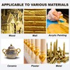 Snailmart 1/2 Gallon (67 oz) Gold Acrylic Paint Metallic，Extra-Large 2