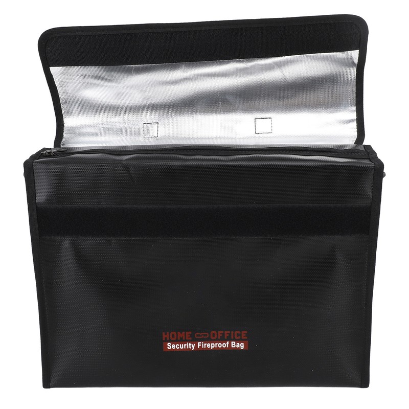 Fireproof Document Bag Large Capacity Waterproof Safe File Storage Organizer