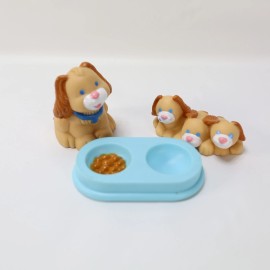 Fisher-Price Fisher Price Loving Family Dream Dollhouse Dog Puppies And Bowl From Doghouse