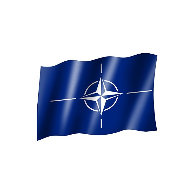 sportfanshop24 Flag NATO Hoisting Flag with Eyelets 150 x 90