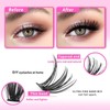 Individual False Eyelashes Kit, 640pcs/box Natural Look Eyelash Extensions, Self