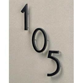 Hy-Ko Floating Mount House Numbers, Modern Raised Metal House Numbers for Outside, Durable Convenient Marking for Home Address with Included Mounting Hardware for Simple Installation