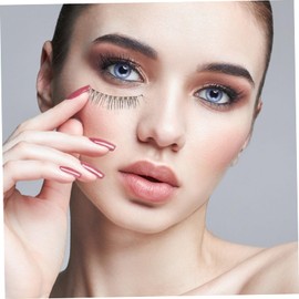 Healeved 4pair Handmade Fiber Eyelashes Fake Lashes Natural Look for Daily Use Party Wedding