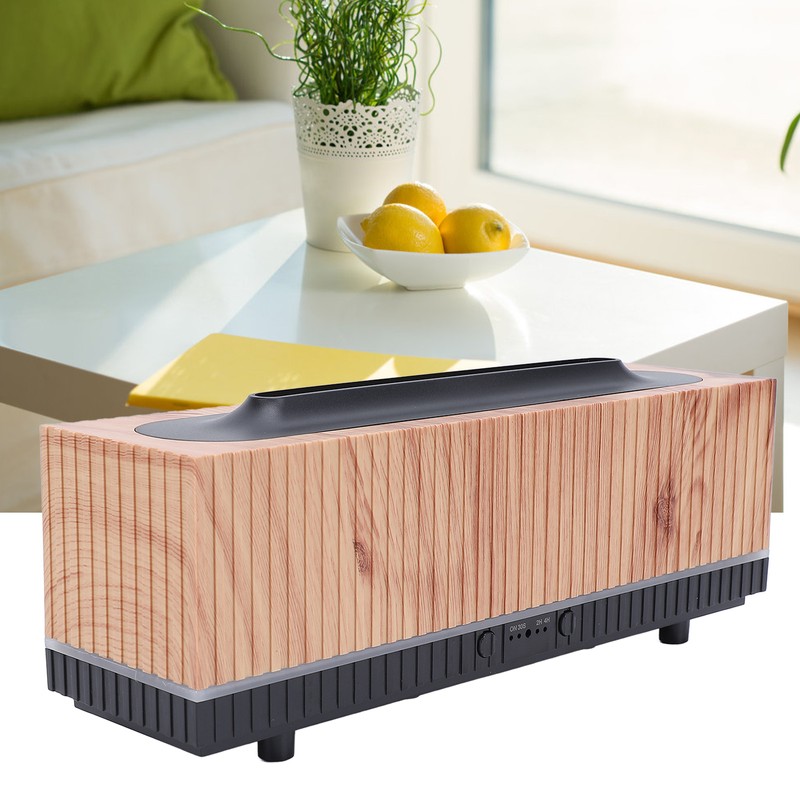 Flame Aroma Diffuser 200ml Woodgrain Model Nano Atomized Humidification Flame