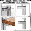 4 Pcs Solid Metal Adjustable Wood/Glass Shelf Bracket Wall Mount,
