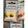Unbranded Lot of 10 Dollhouse Miniature Oranges, Pears, Lemons, Bananas,