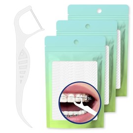 Hilos Dentales Para Ortodoncia, 300 Unidades, Doble Línea, Para Una Limpieza Dental Excepcional, Prevención De Caries, Los Mejores Instrumentos Para