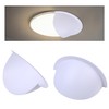 Abeicy 4 Packs Opaque Half Shades for Recessed Light Covers,