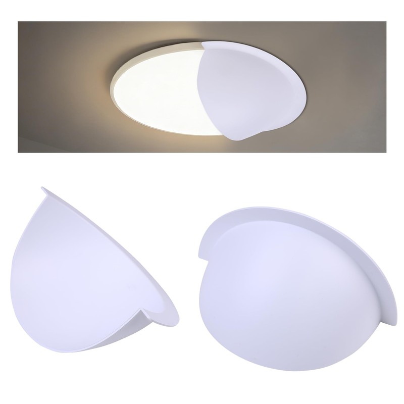 Abeicy 4 Packs Opaque Half Shades for Recessed Light Covers,