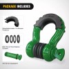 Nilight 2 Pack 3/4" D-Ring Shackle with 7/8" Screw 887lbs