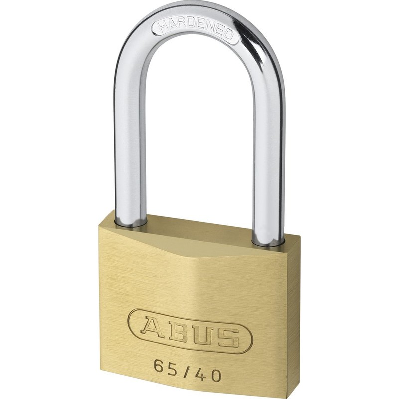 ABUS 04775 40mm Long Shackle Brass Padlock