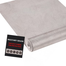 43.3" x 59" Faraday Fabric, Military Grade Faraday Cage for Cell, Anti Theft Swipe Card, Anti Theft Car Protection, Home Security