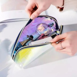 Alsunom 투명 메이크업 파우치 화장품백 S Transparent Makeup Pouch Cosmetics Bag S