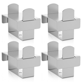 4 Pcs Leaf Spring Clamp Kit Stainless Steel Leaf Spring Bend Repair Clip Easy to Install for Vehicles Stabilizing Control...(silver,4)