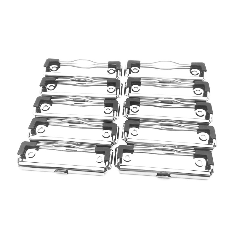 Shuokecrafts 10 Pack Clipboard Clips 3.94" Mountable Metal Clipboards Hardware