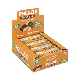 Fellas Meyve Bar, Yer Fıstığı ve Kakaolu, 35gr x 12 Adet