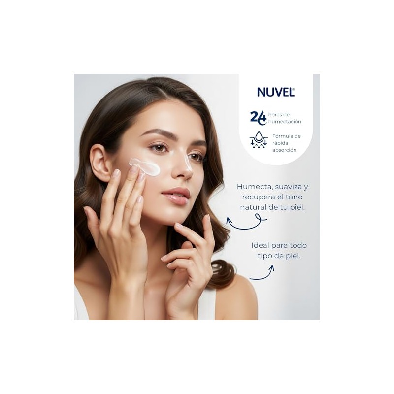Nuvel Crema Aclarante Corporal Facial Concha Nácar 600g Piel Hidratante