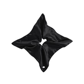 EVITA PERONI Hair Scrunchies for Women, Polyester and Acetate Hair Ties, Silky Smooth No-Damage Hair Bands, Gentle Elastic Ponytail Hold for Women Girls (Elegant Black)