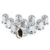 Mytee Products Chrome Metal Lug Nut Covers, 2"(H), fits 33mm,