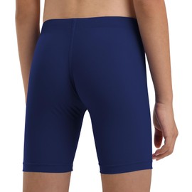 QBK Boys Swim Shorts 2T-14Years Boyshort Swimsuit UPF 50+ Quick Dry Rash Guard Swim Bottoms Briefs (Navy,4T)