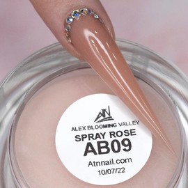 ALEX Blooming Valley Nude Acrylic Powder Set â€“ 18 Colors for Nails | Professional Nude Tones for Nail Art, Dipping, 3D, and Acrylic Application (AB09 - SPRAY ROSE, 2 OZ)