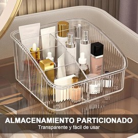 Organizador de Cosméticos de Maquillaje, Caja de Almacenamiento de Tocador  Transparente, Puede Almacenar Productos para El Cuidado de La Piel,...    