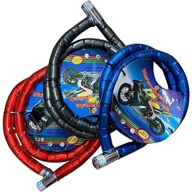 Bike Bicycle Cycling Wire Cable Lock Security Trolly Motor Lock Heavy Duty Ideal for Bike, Electric Bike, Skateboards, Strollers HTUK® (Blue)