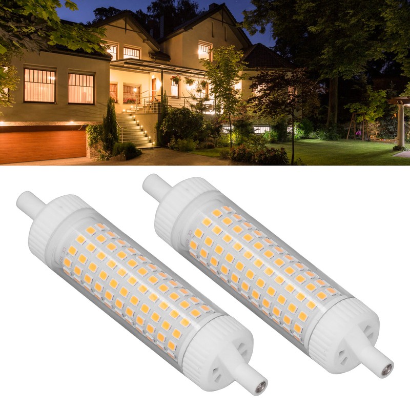 2Pcs R7S LED Light Bulb 118mm Dimmable 15W 154 LEDs