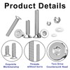 FandWay Pack of 900 M2 M2.5 M3 Torx Screws, Countersunk