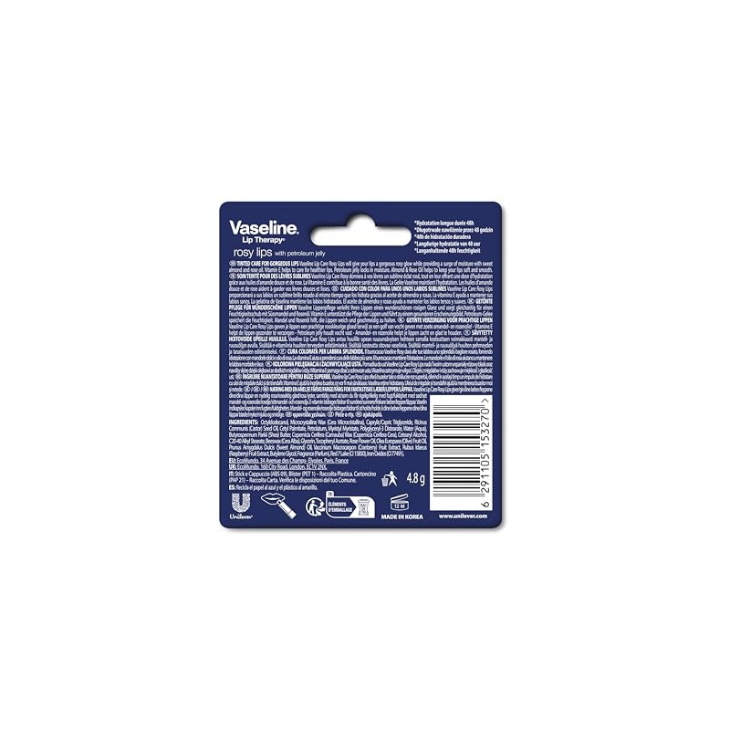 Vaseline Lip Therapy Rosy Tinted Lip Balm with Sweet Almond