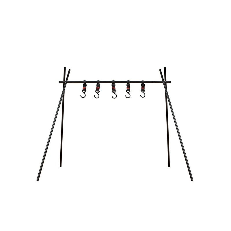 Camping Hanging Rack with Hooks Foldable Aluminum Alloy Portable Stand