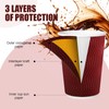 RXLWYUNLAE 120 Pack Paper Coffee Cups, 12 oz Disposable Paper